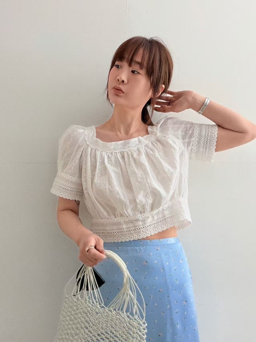 OLI SEOUL韓國直郵實拍女裝新品時尚推薦休閑襯衫蕾絲衫OLI SEOUL襯衫/蕾絲衫