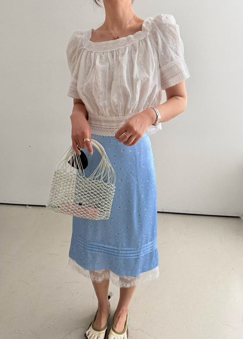 OLI SEOUL韓國直郵實拍女裝新品時尚推薦休閑襯衫蕾絲衫OLI SEOUL襯衫/蕾絲衫