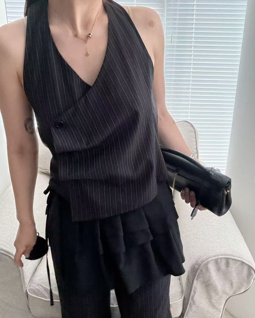 OLI SEOUL韓國直郵實拍女士新品休閑推薦熱賣職業吊帶背心OLI SEOUL吊帶/背心