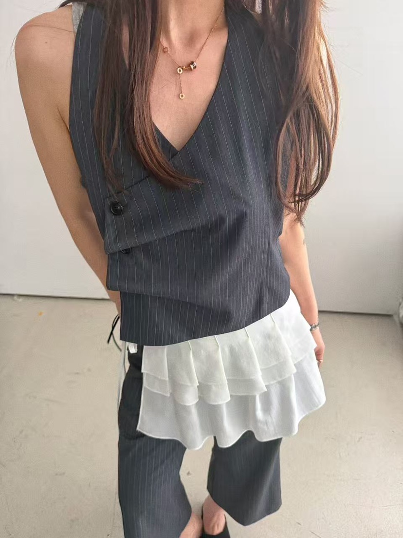 OLI SEOUL韓國直郵實拍女士新品休閑推薦熱賣職業吊帶背心OLI SEOUL吊帶/背心