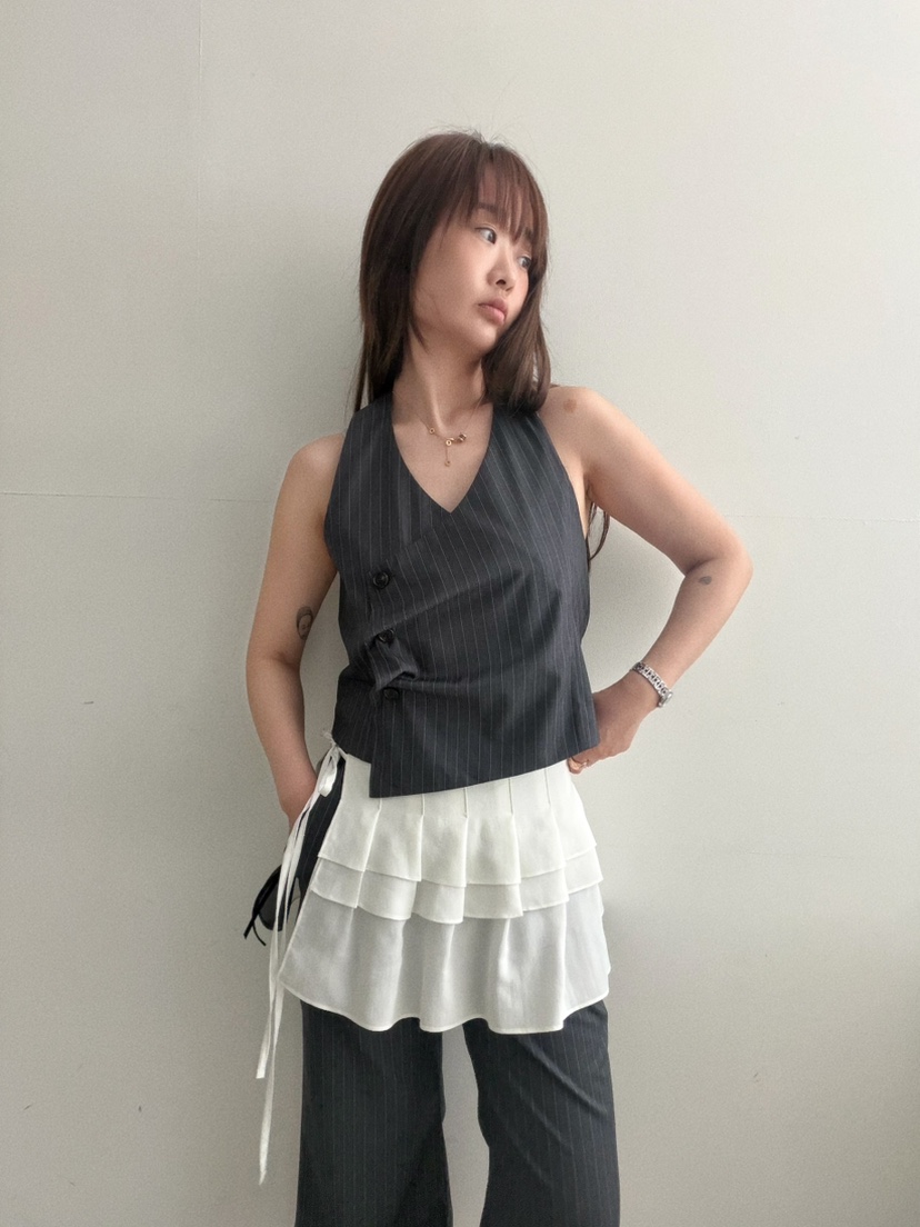 OLI SEOUL韓國直郵實拍女士新品休閑推薦熱賣職業吊帶背心OLI SEOUL吊帶/背心