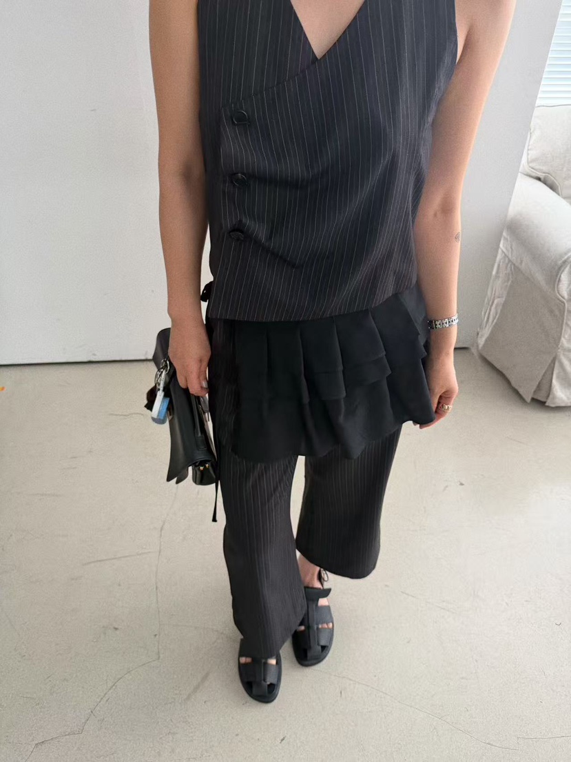 OLI SEOUL韓國直郵實拍女裝新款職業時尚26春夏推薦休閑褲OLI SEOUL休閑褲