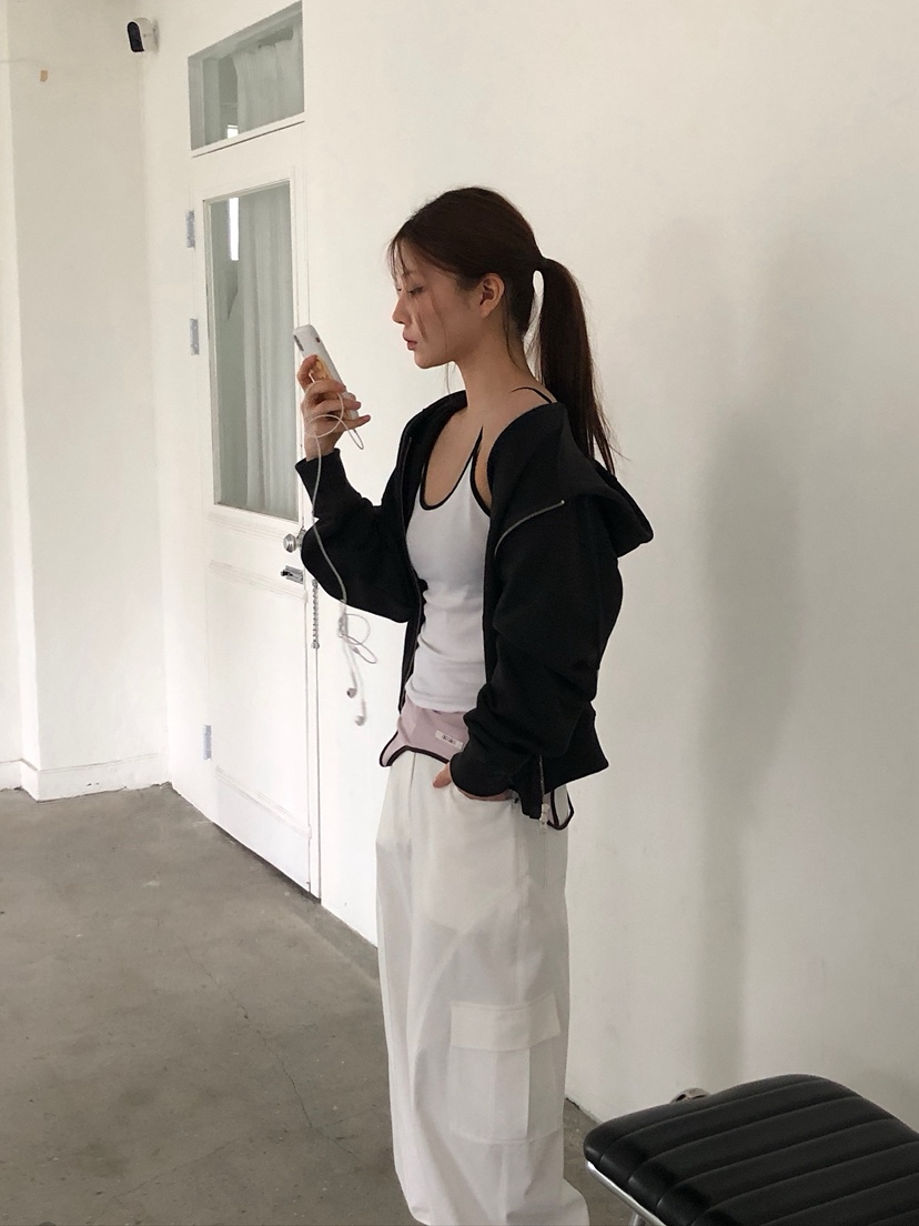 UNBOUND韓國東大門代購女士新款人氣職業熱賣26春夏衛衣拉鏈UNBOUND衛衣