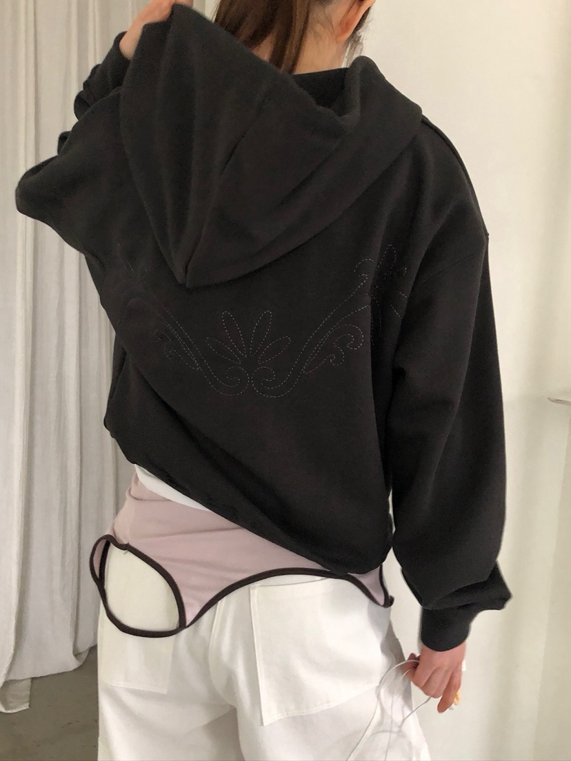 UNBOUND韓國東大門代購女士新款人氣職業熱賣26春夏衛衣拉鏈UNBOUND衛衣