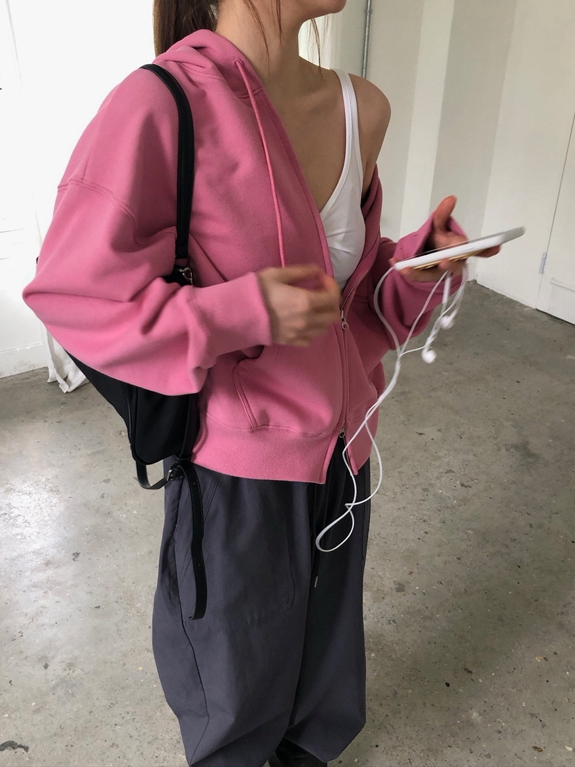 UNBOUND韓國東大門代購女士新款人氣職業熱賣26春夏衛衣拉鏈UNBOUND衛衣