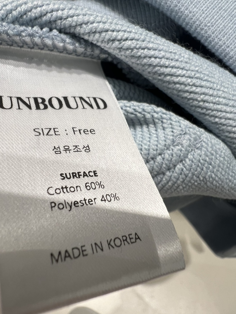 UNBOUND韓國東大門代購女士新款人氣職業熱賣26春夏衛衣拉鏈UNBOUND衛衣