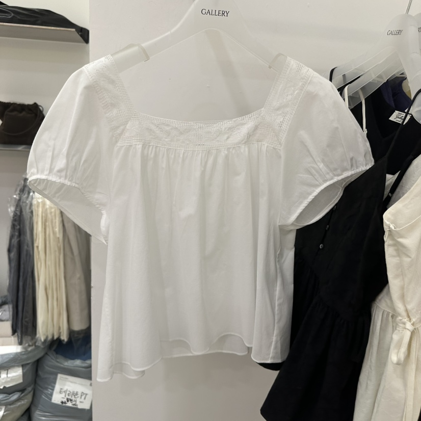 GALLERY-P韓國直郵女士新品時尚推薦職業襯衫蕾絲衫蕾絲GALLERY-P襯衫/蕾絲衫圖色1