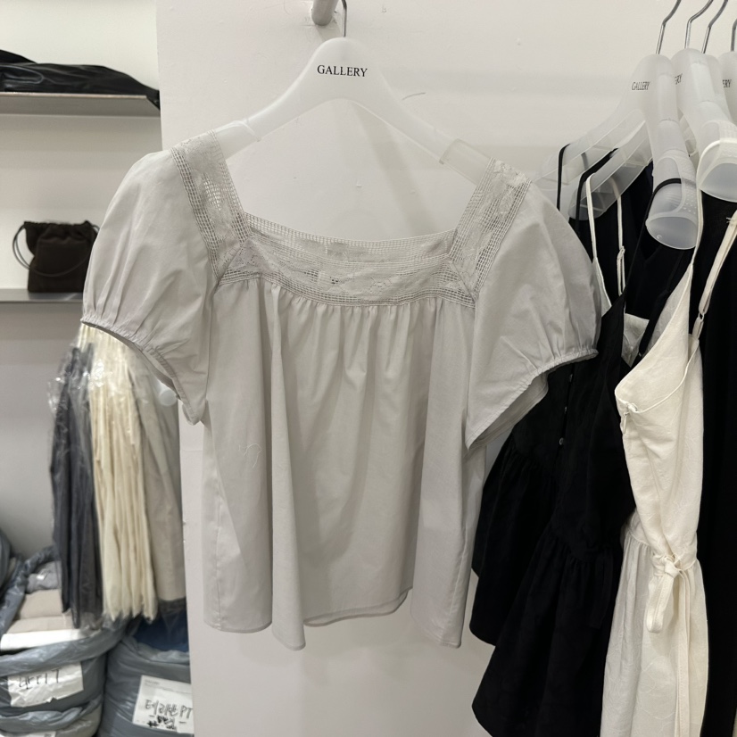GALLERY-P韓國直郵女士新品時尚推薦職業襯衫蕾絲衫蕾絲GALLERY-P襯衫/蕾絲衫圖色3