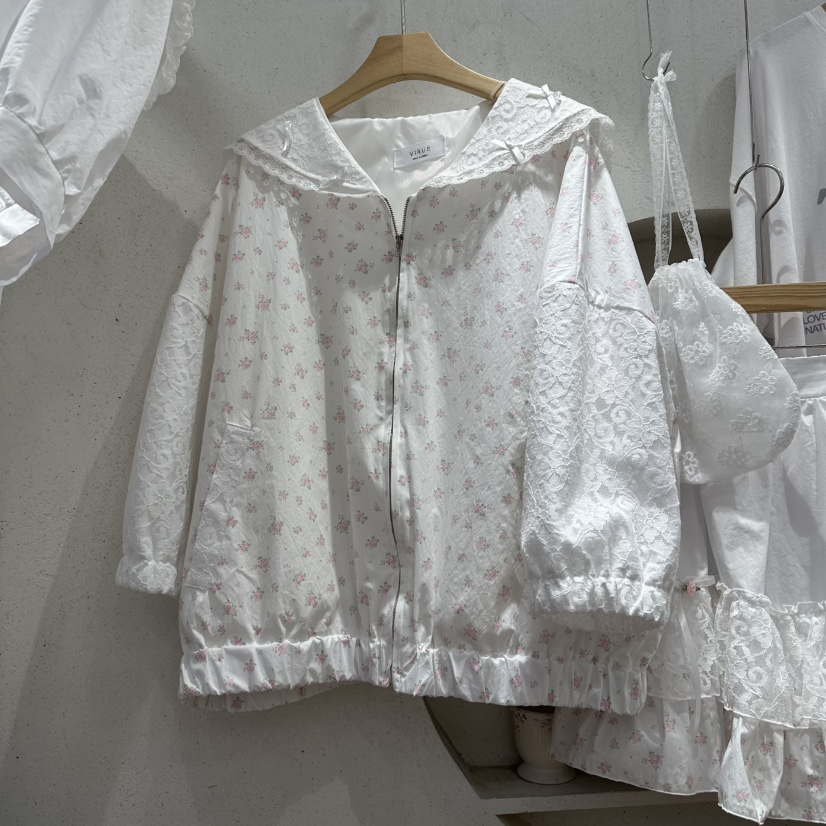 VIRUS韓國代購女士新品休閑推薦26春夏人氣時尚熱賣夾克花朵VIRUS夾克圖色1