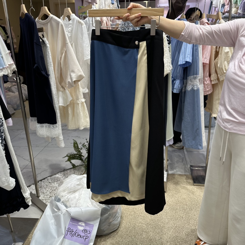 VIRUS韓國直郵實拍女士新品26春夏熱賣推薦休閑人氣職業長裙VIRUS長裙圖色1