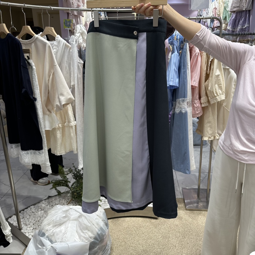 VIRUS韓國直郵實拍女士新品26春夏熱賣推薦休閑人氣職業長裙VIRUS長裙圖色2