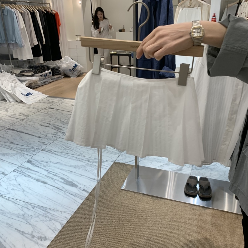 SELF SERVICE韓國直郵實拍女士新款推薦熱賣休閑短裙透明SELF SERVICE短裙圖色1