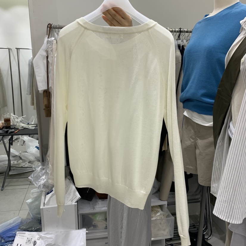 WOOD SAGE韓國東大門直郵女裝新款時尚休閑針織衫圓領開衫WOOD SAGE針織衫