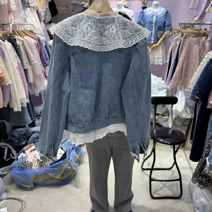 MS韓國東大門代購女士新品26春夏休閑推薦職業時尚夾克口袋MS夾克