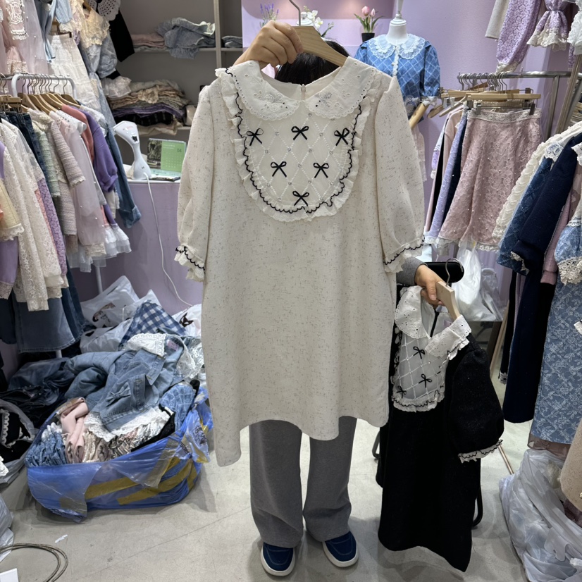 MS韓國直郵實拍女士新品熱賣職業26春夏推薦休閑人氣連衣裙MS連衣裙圖色1