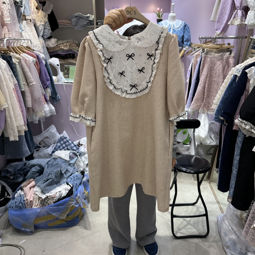 MS韓國直郵實拍女士新品熱賣職業26春夏推薦休閑人氣連衣裙MS連衣裙圖色2