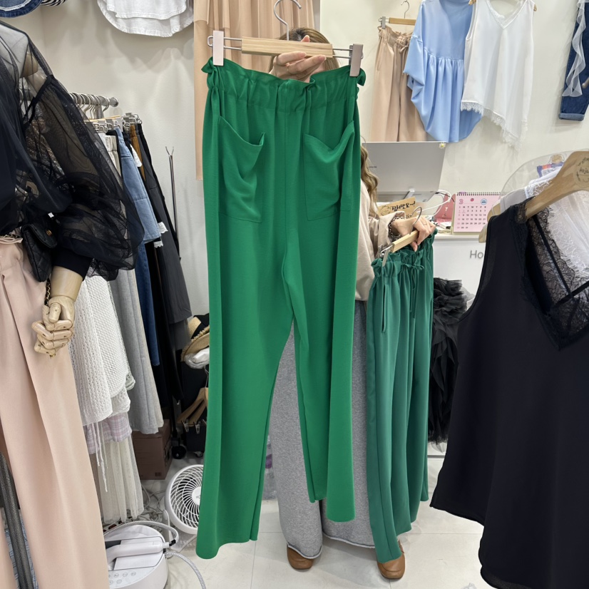 HOJAE韓國直郵女士新品職業26春夏推薦熱賣時尚休閑褲褶皺MID-LEVEL JUMP休閑褲