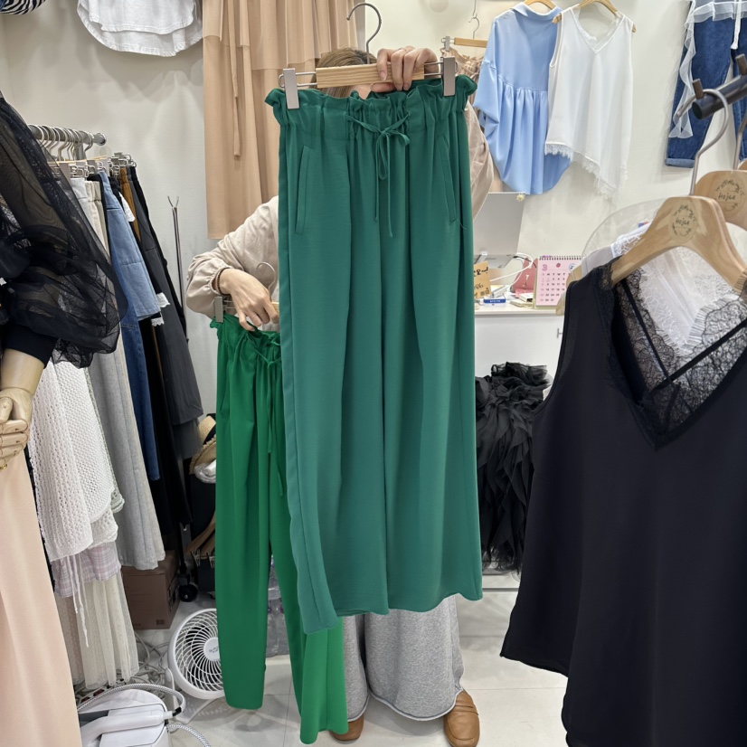 HOJAE韓國直郵女士新品職業26春夏推薦熱賣時尚休閑褲褶皺MID-LEVEL JUMP休閑褲圖色2