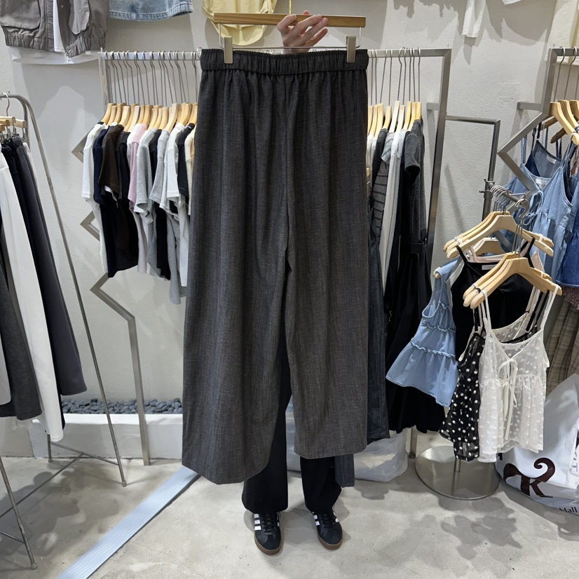 HIPTIQUE韓國東大門代購女裝新品時尚職業26春夏休閑褲闊腿褲HIPTIQUE休閑褲