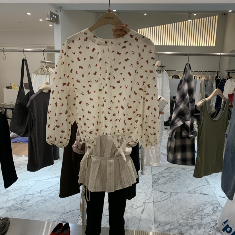 SELF SERVICE韓國代購女士新款熱賣人氣時尚職業襯衫蕾絲衫SELF SERVICE襯衫/蕾絲衫圖色1