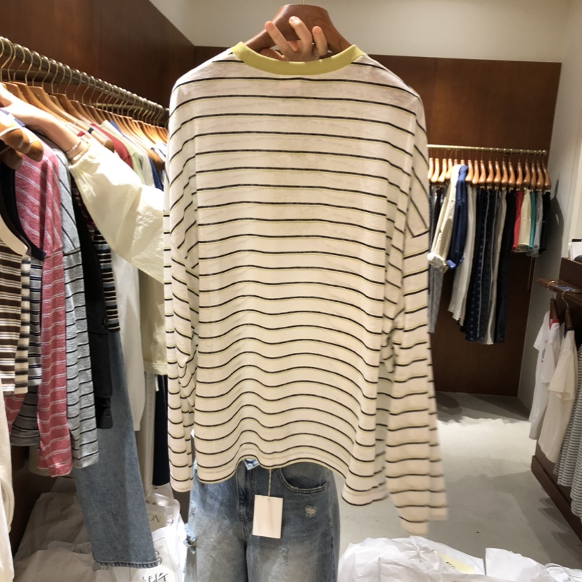 HEBON韓國東大門直郵女士新品休閑26春夏時尚長袖T恤天絲HEBON長袖T恤