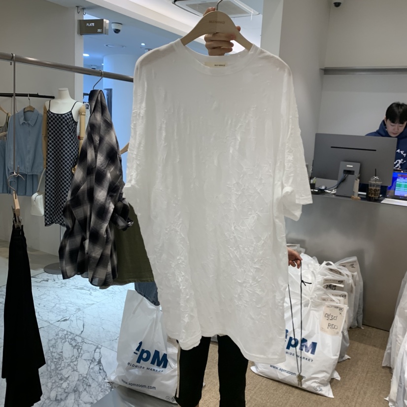 SELF SERVICE韓國直郵女士新款推薦休閑時尚人氣26春夏T恤SELF SERVICET恤圖色2