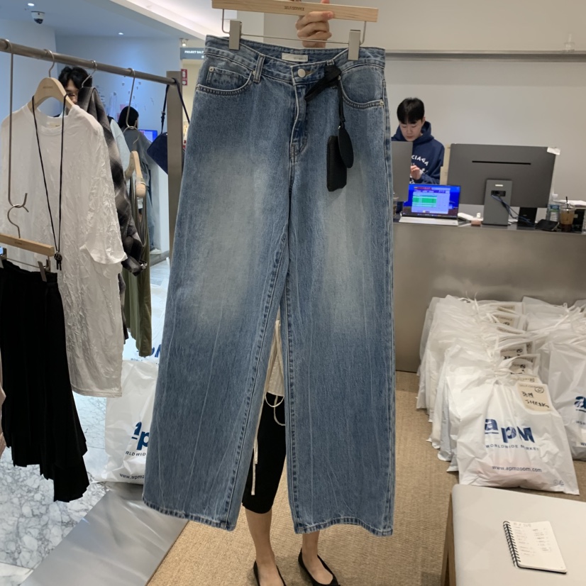 SELF SERVICE韓國代購女裝新款休閑熱賣推薦牛仔褲不含配飾SELF SERVICE牛仔褲圖色1