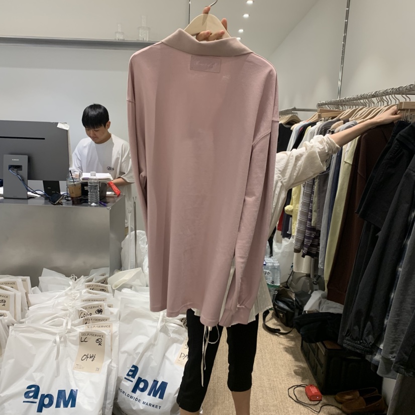 SELF SERVICE韓國直郵女裝新款人氣推薦職業時尚長袖T恤SELF SERVICE長袖T恤