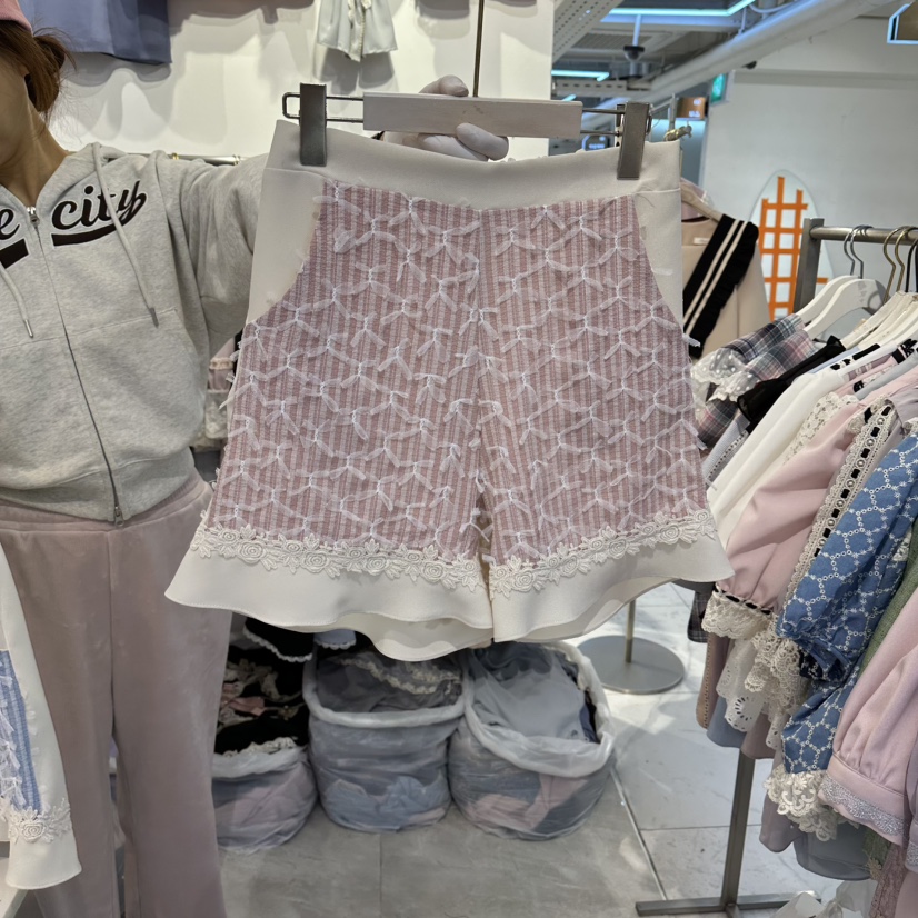 PAPA韓國東大門直郵女裝新款職業熱賣時尚人氣26春夏短褲PaPa/HALMADE短褲圖色1