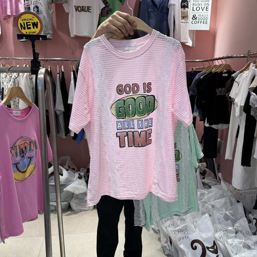 K STORY韓國代購女士新款人氣26春夏推薦時尚熱賣職業T恤K STORYT恤圖色1