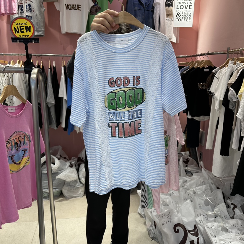 K STORY韓國代購女士新款人氣26春夏推薦時尚熱賣職業T恤K STORYT恤圖色2