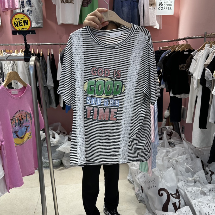 K STORY韓國代購女士新款人氣26春夏推薦時尚熱賣職業T恤K STORYT恤圖色3