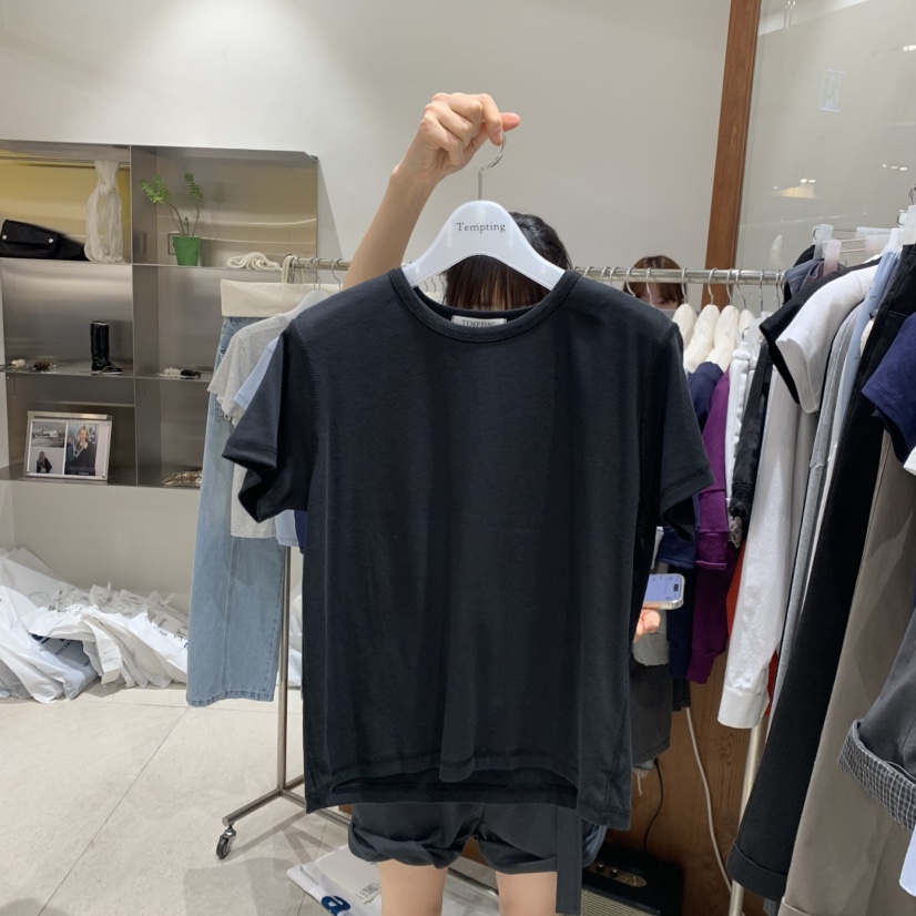 TEMPTING韓國直郵實拍女裝新款時尚熱賣職業26春夏T恤刺繡TEMPTINGT恤圖色4