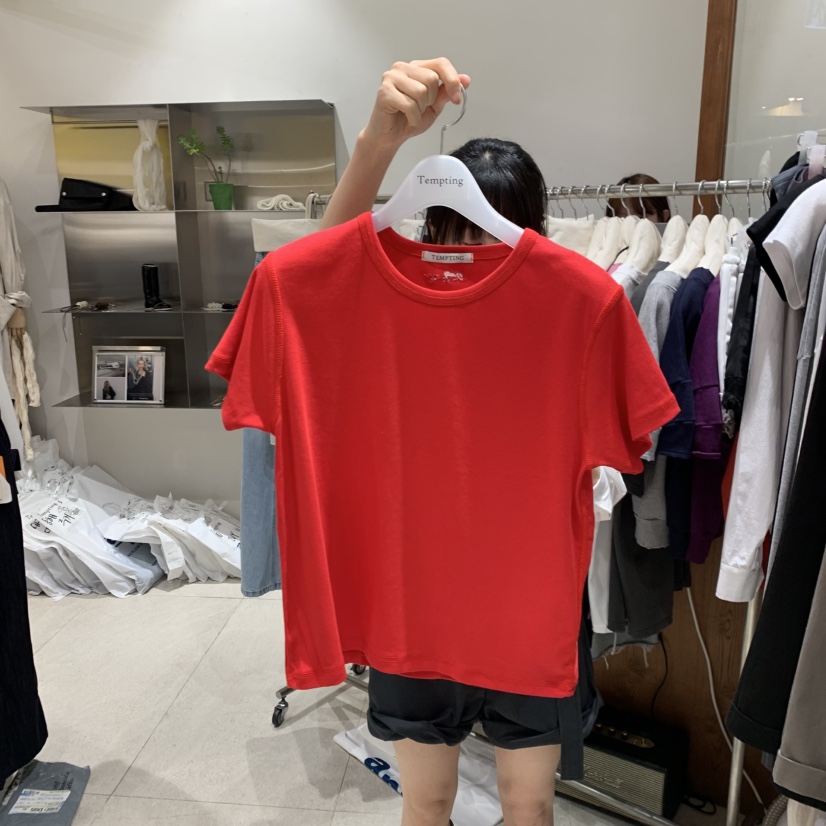 TEMPTING韓國直郵實拍女裝新款時尚熱賣職業26春夏T恤刺繡TEMPTINGT恤圖色6