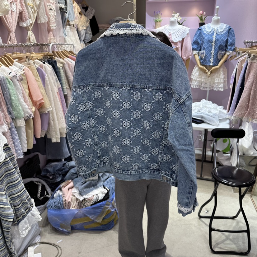 MS韓國東大門代購女裝新品職業人氣熱賣休閑推薦夾克鏤空MS夾克