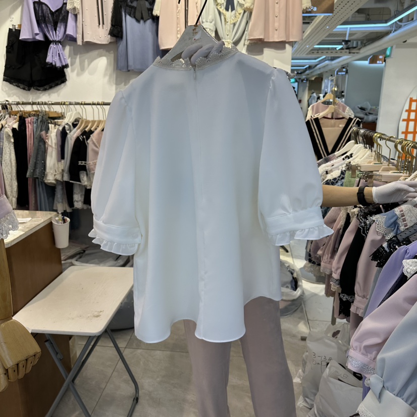 PAPA韓國東大門直郵女士新品人氣熱賣休閑職業襯衫蕾絲衫PaPa/HALMADE襯衫/蕾絲衫