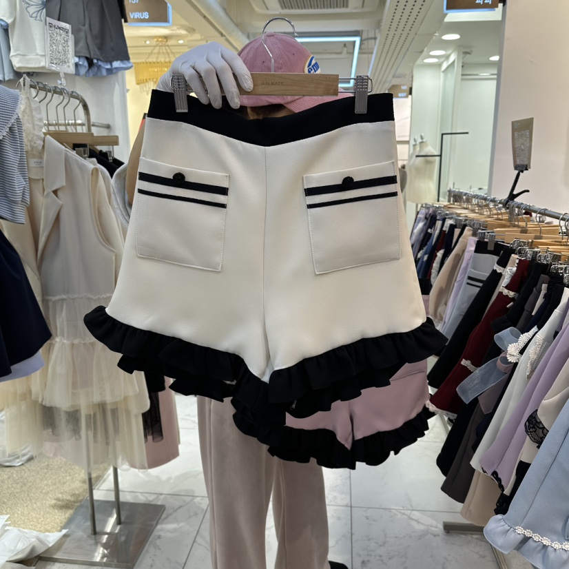 PAPA韓國直郵實拍女裝新品休閑熱賣職業26春夏推薦人氣短褲PaPa/HALMADE短褲圖色2