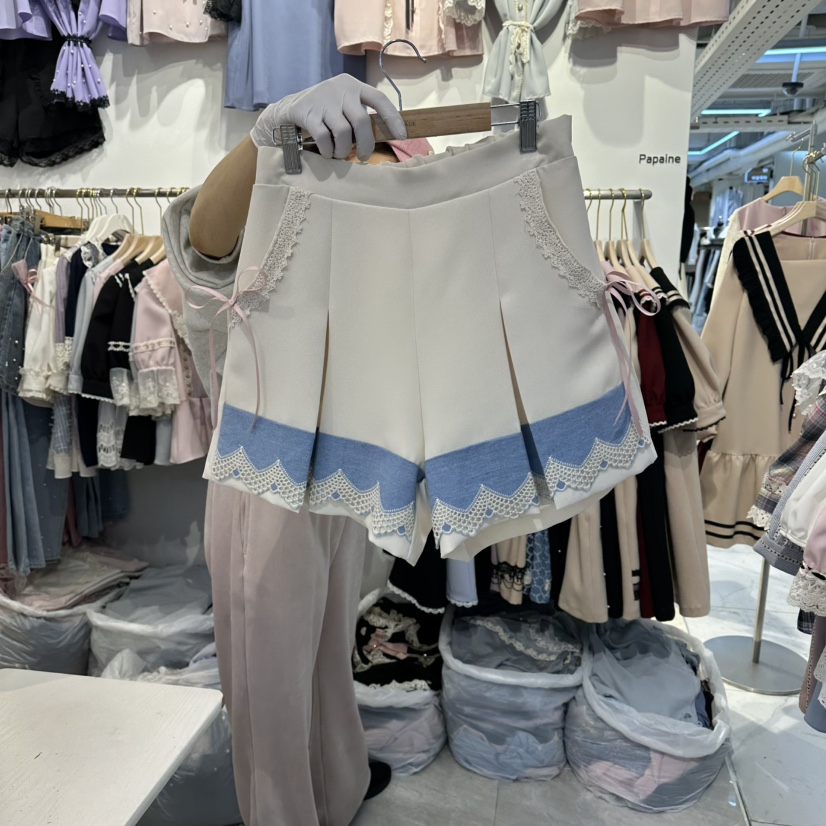 PAPA韓國東大門直郵女裝新品人氣推薦時尚休閑熱賣26春夏短褲PaPa/HALMADE短褲圖色2