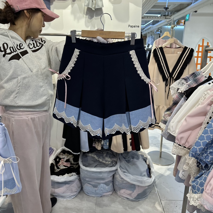 PAPA韓國東大門直郵女裝新品人氣推薦時尚休閑熱賣26春夏短褲PaPa/HALMADE短褲圖色3