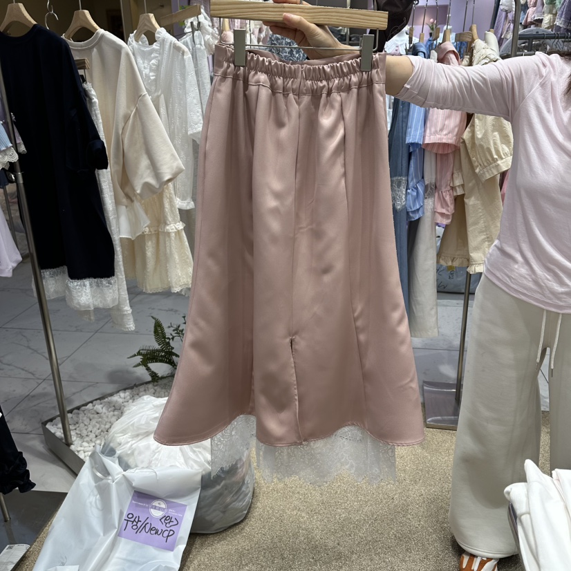 VIRUS韓國東大門直郵女士新品休閑人氣推薦職業熱賣26春夏長裙VIRUS長裙