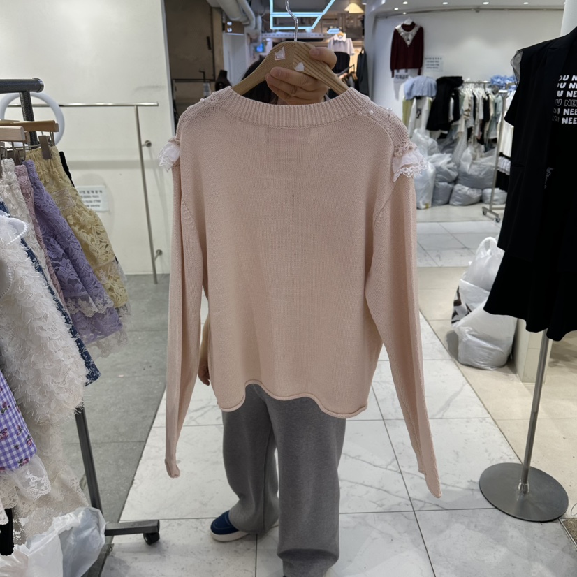 MS韓國直郵女裝新款26春夏時尚熱賣推薦休閑職業人氣針織衫MS針織衫