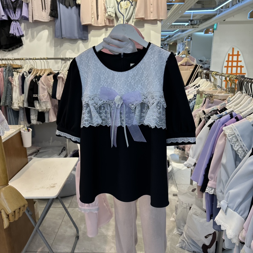 PAPA韓國東大門代購女士新品人氣休閑熱賣推薦襯衫蕾絲衫PaPa/HALMADE襯衫/蕾絲衫圖色3