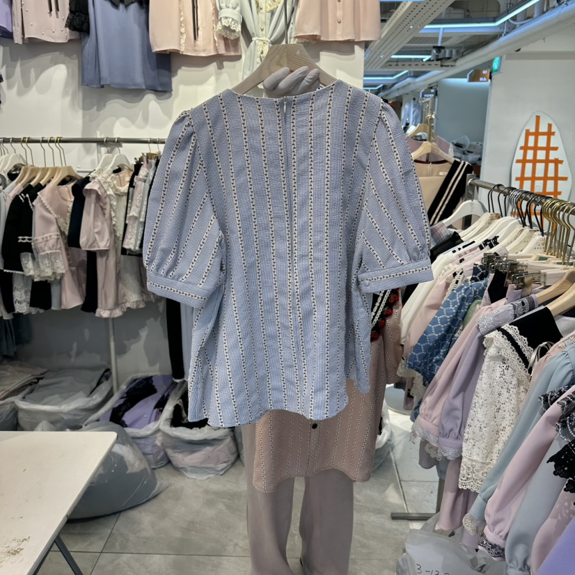 PAPA韓國東大門代購女裝新品熱賣時尚休閑26春夏襯衫蕾絲衫PaPa/HALMADE襯衫/蕾絲衫