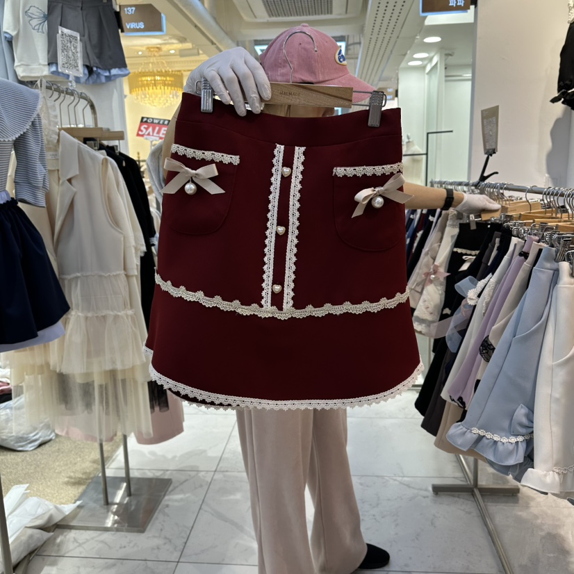 PAPA韓國東大門代購女裝新款時尚26春夏職業休閑人氣短裙PaPa/HALMADE短裙圖色2