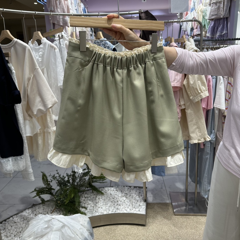 VIRUS韓國東大門直郵女士新款推薦人氣職業休閑短褲假兩件VIRUS短褲