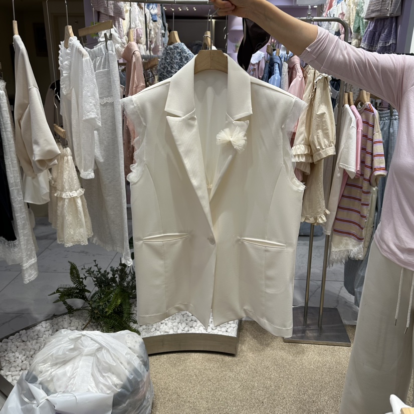 VIRUS韓國東大門直郵女士新款推薦休閑26春夏熱賣職業馬甲VIRUS馬甲圖色1