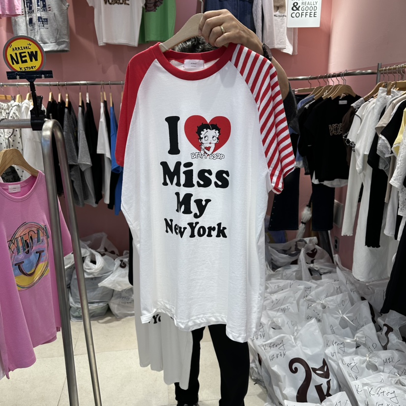 K STORY韓國東大門直郵女士新款推薦人氣休閑職業熱賣T恤K STORYT恤圖色2