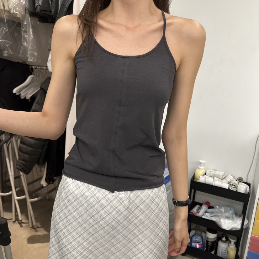 HELVETICA韓國直郵實拍女裝新款時尚26春夏熱賣推薦吊帶背心HELVETICA吊帶/背心圖色2