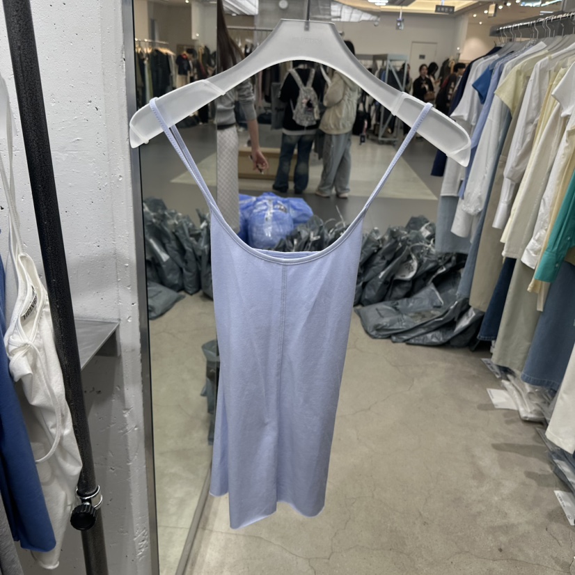 HELVETICA韓國直郵實拍女裝新款時尚26春夏熱賣推薦吊帶背心HELVETICA吊帶/背心圖色5淺藍色