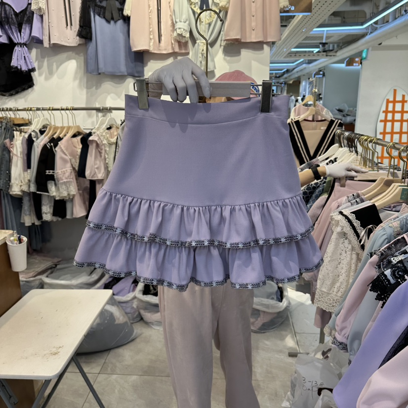 PAPA韓國代購女裝新品休閑時尚26春夏人氣熱賣職業推薦裙褲PaPa/HALMADE裙褲圖色2